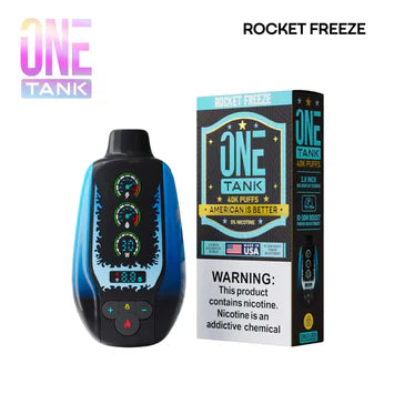 Rocket Freeze - One Tank 40K disposable vape packaging